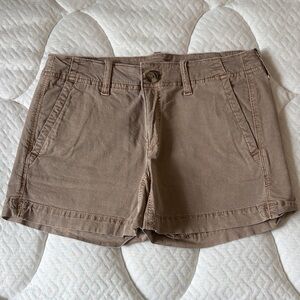 American Eagle Outfitters Tan Brown Midi Shorts
